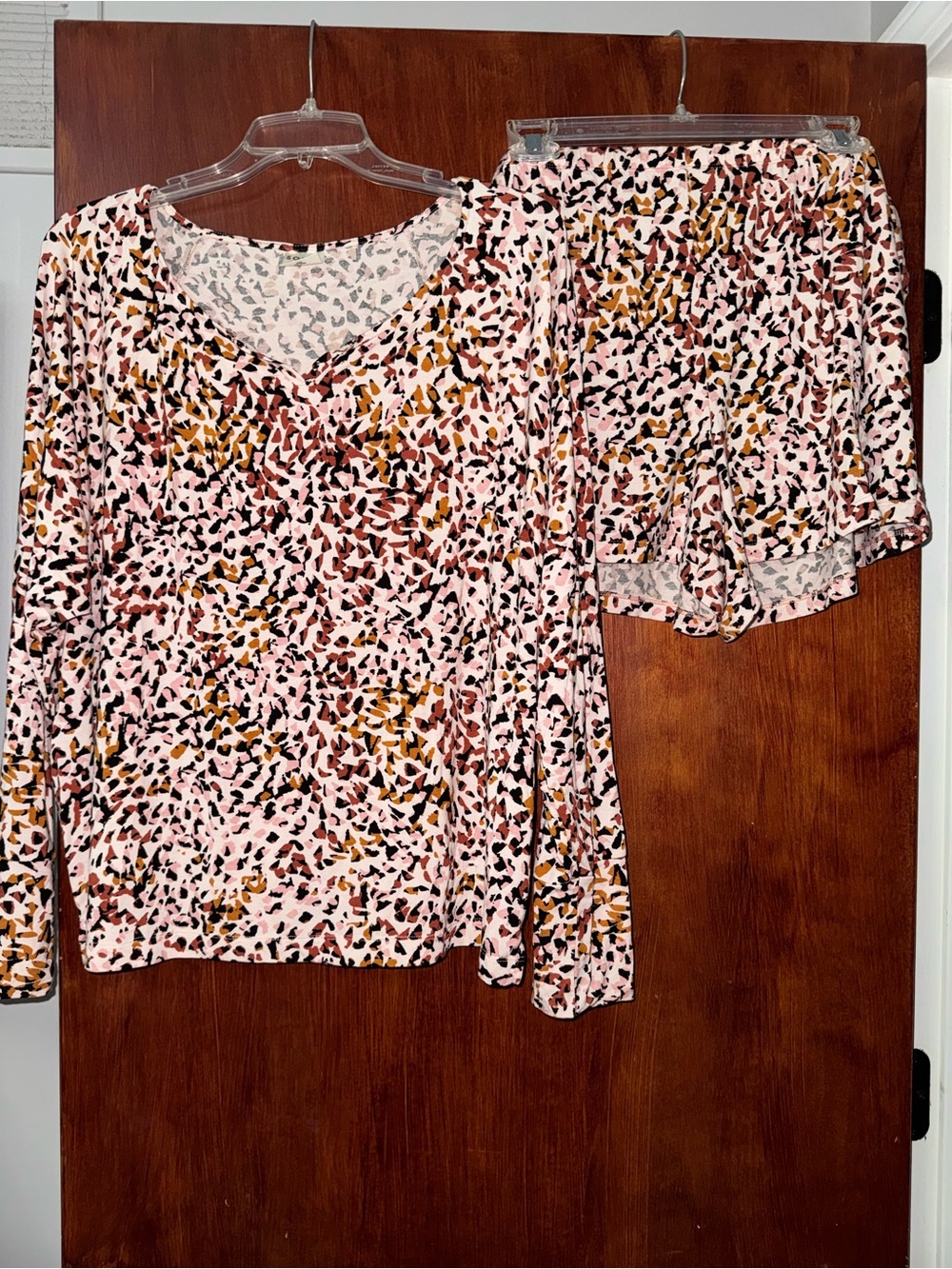 Soma XL Women’s Pink Multi-Print Pajama Set